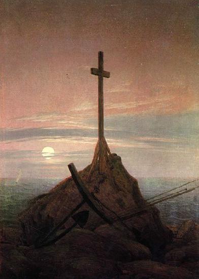 Caspar David Friedrich The Cross Beside The Baltic